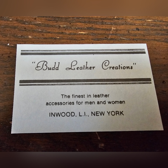 Vintage "Budd Leather Creations" Photo Case NWT - Picture 3 of 9